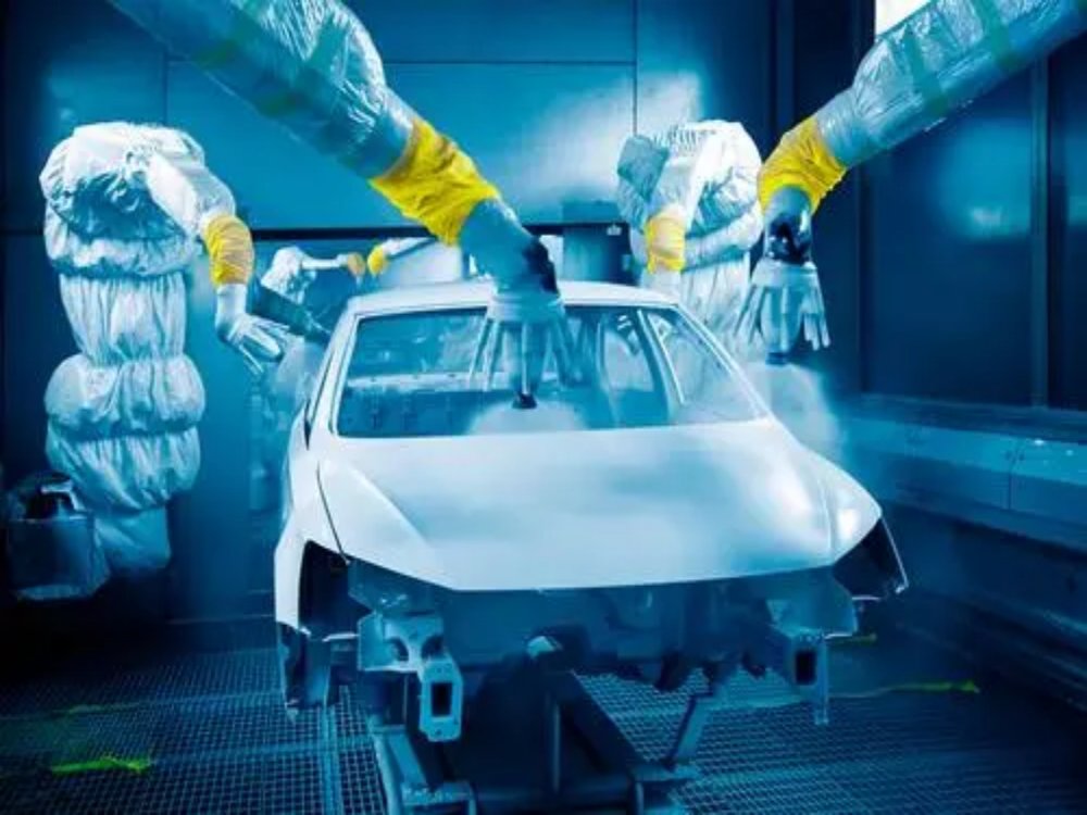 微型導(dǎo)軌用于汽車自動噴涂機(jī)器人