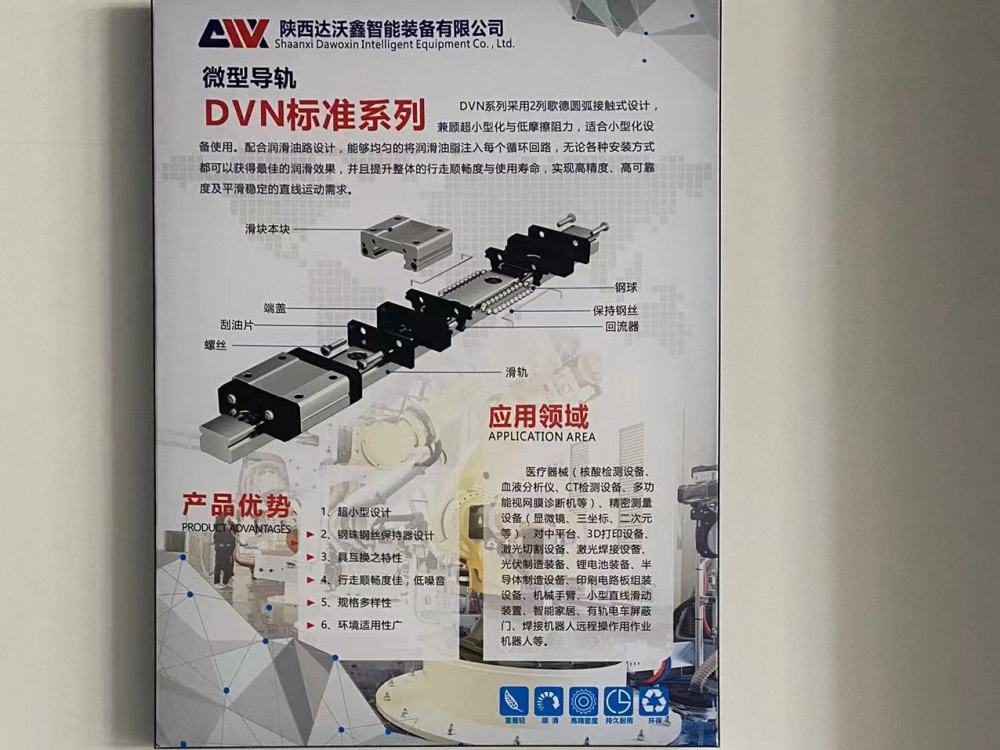 DVN系列標準微型導軌展示板